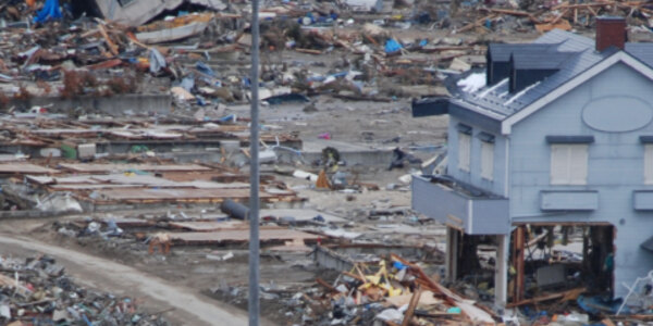 2011 Tohoku Earthquake and Tsunami destruction